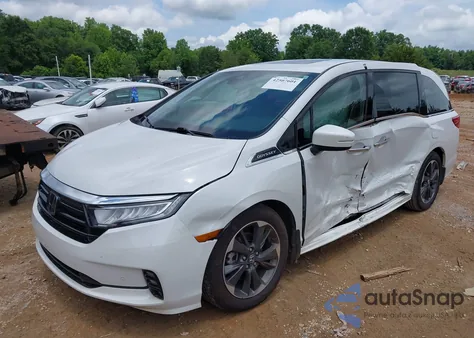 2023 Honda Odyssey Elite z USA, uszkodzony, nr VIN 5FNRL6H92PB021951